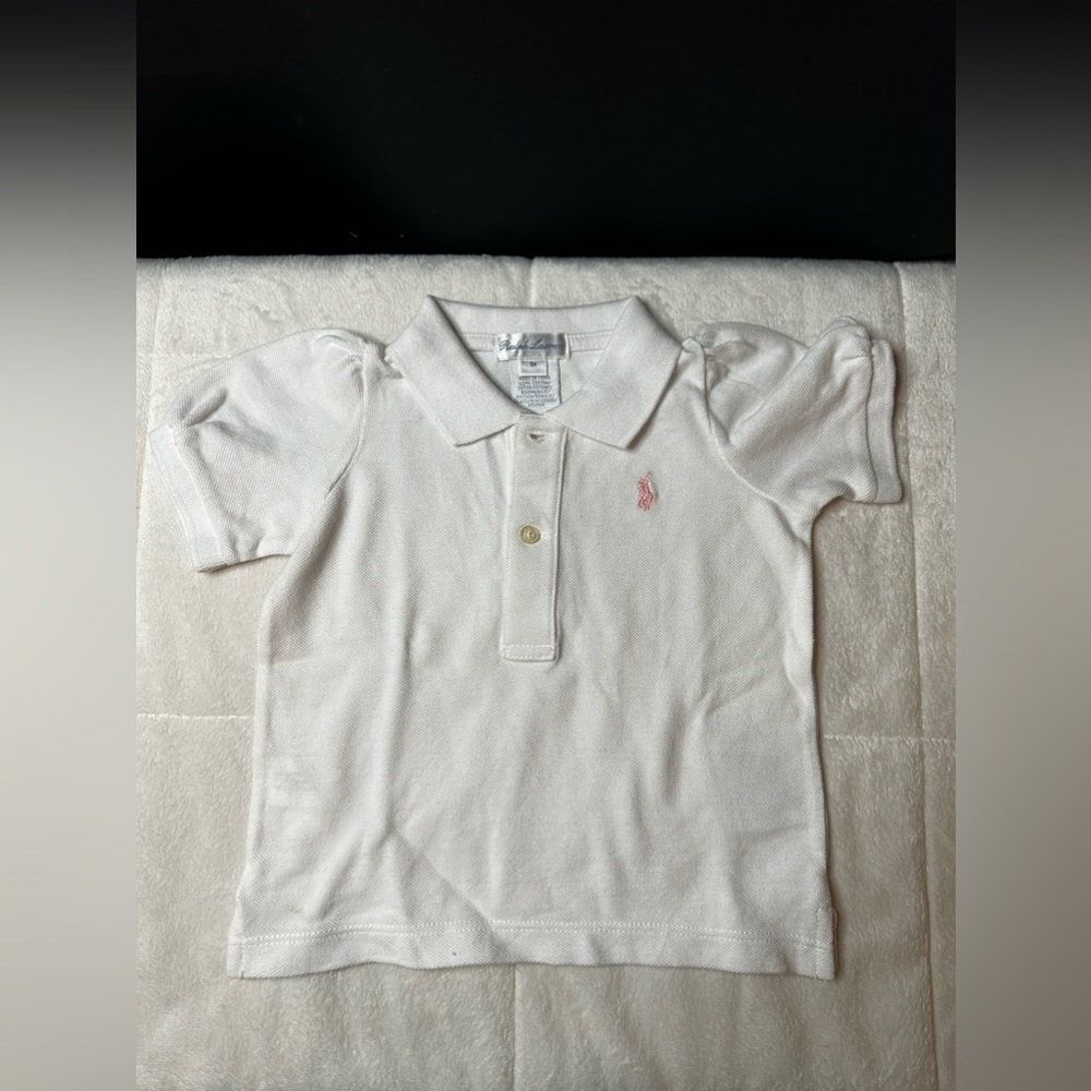 Ralph Lauren Baby Girl Interlocked Polo Shirt